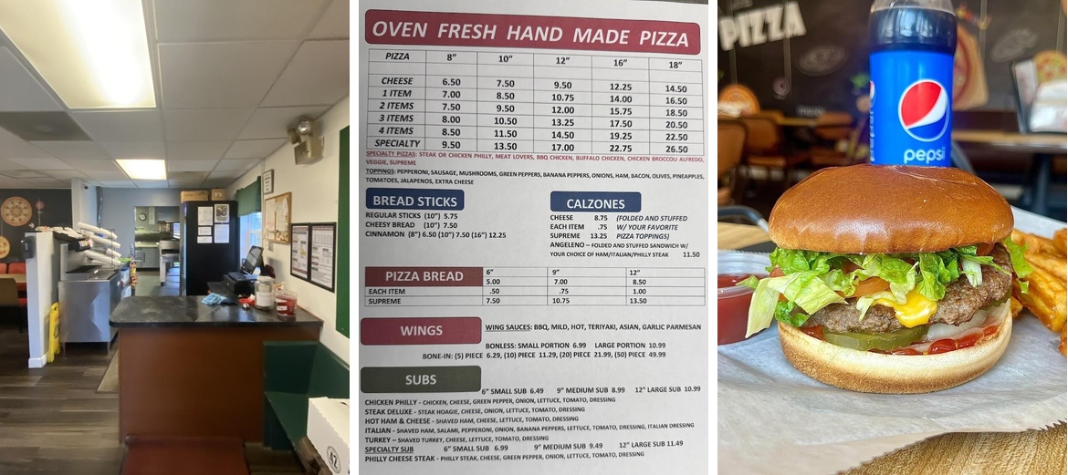 Angaleno's Pizza Menu