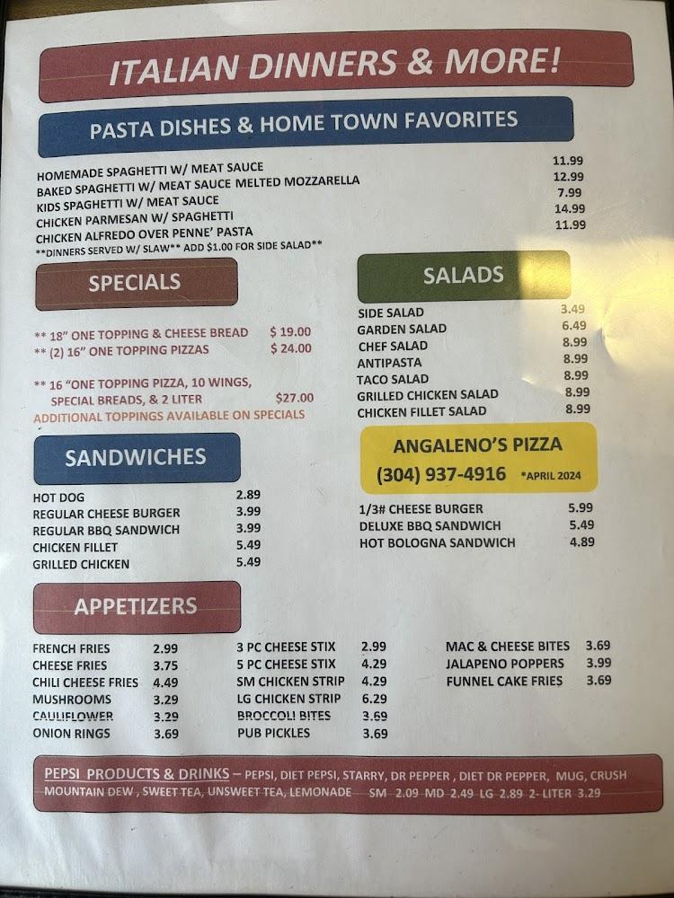 Angaleno's Pizza Menu image 3